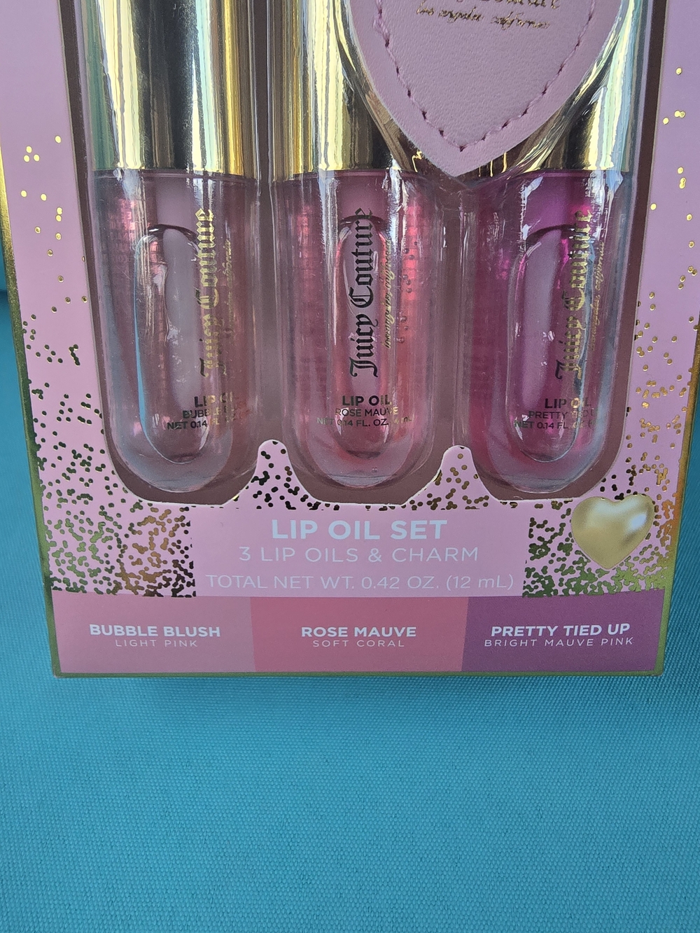 4 pc. Juicy Couture Lip Oil & Charm Set - Picture 2 of 3